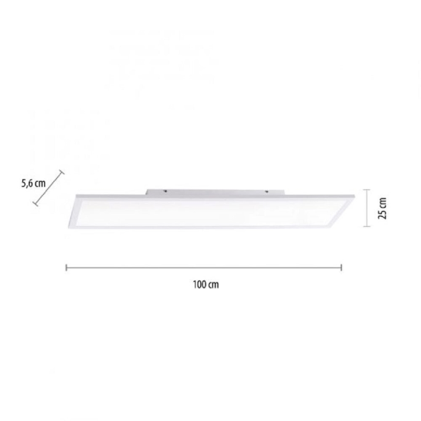 JUST LIGHT. 14682-16 - LED RGB Panel dæmpbart LOLA FLAT LED/28,5W/230V 2700-5000K + fjernbetjening