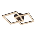 JUST LIGHT. 14732-18 - LED loftlampe GLITRA LED/17,5W/230V 37,6x37,6 cm sort