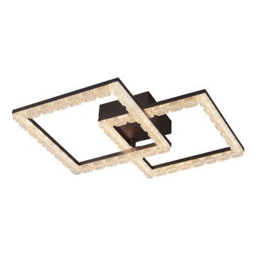 JUST LIGHT. 14732-18 - LED loftlampe GLITRA LED/17,5W/230V 37,6x37,6 cm sort