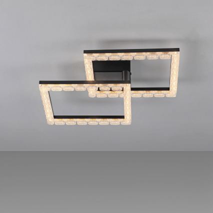 JUST LIGHT. 14732-18 - LED loftlampe GLITRA LED/17,5W/230V 37,6x37,6 cm sort
