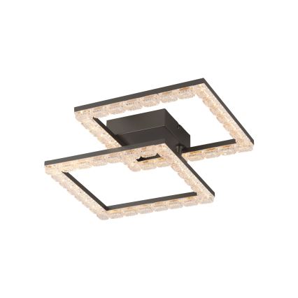 JUST LIGHT. 14732-18 - LED loftlampe GLITRA LED/17,5W/230V 37,6x37,6 cm sort