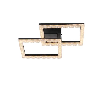 JUST LIGHT. 14732-18 - LED loftlampe GLITRA LED/17,5W/230V 37,6x37,6 cm sort