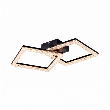 JUST LIGHT. 14732-18 - LED loftlampe GLITRA LED/17,5W/230V 37,6x37,6 cm sort