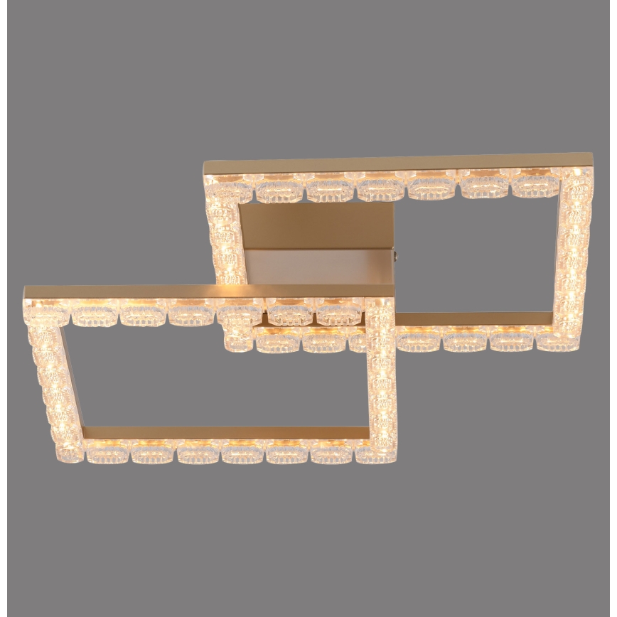 JUST LIGHT. 14732-60 - LED loftlampe GLITRA LED/17,5W/230V 37,6x37,6 cm guld