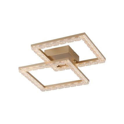 JUST LIGHT. 14732-60 - LED loftlampe GLITRA LED/17,5W/230V 37,6x37,6 cm guld