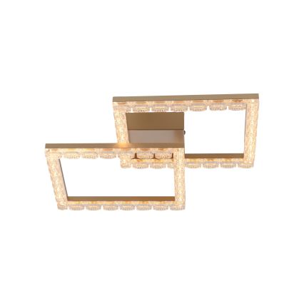 JUST LIGHT. 14732-60 - LED loftlampe GLITRA LED/17,5W/230V 37,6x37,6 cm guld