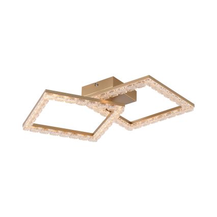 JUST LIGHT. 14732-60 - LED loftlampe GLITRA LED/17,5W/230V 37,6x37,6 cm guld