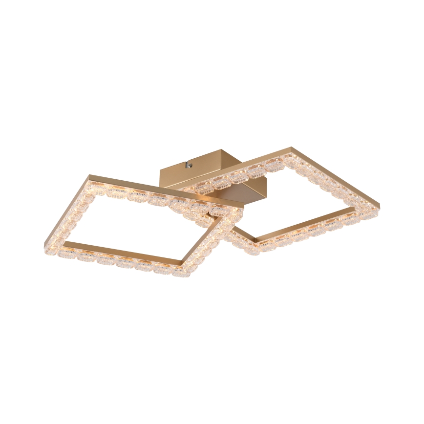 JUST LIGHT. 14732-60 - LED loftlampe GLITRA LED/17,5W/230V 37,6x37,6 cm guld