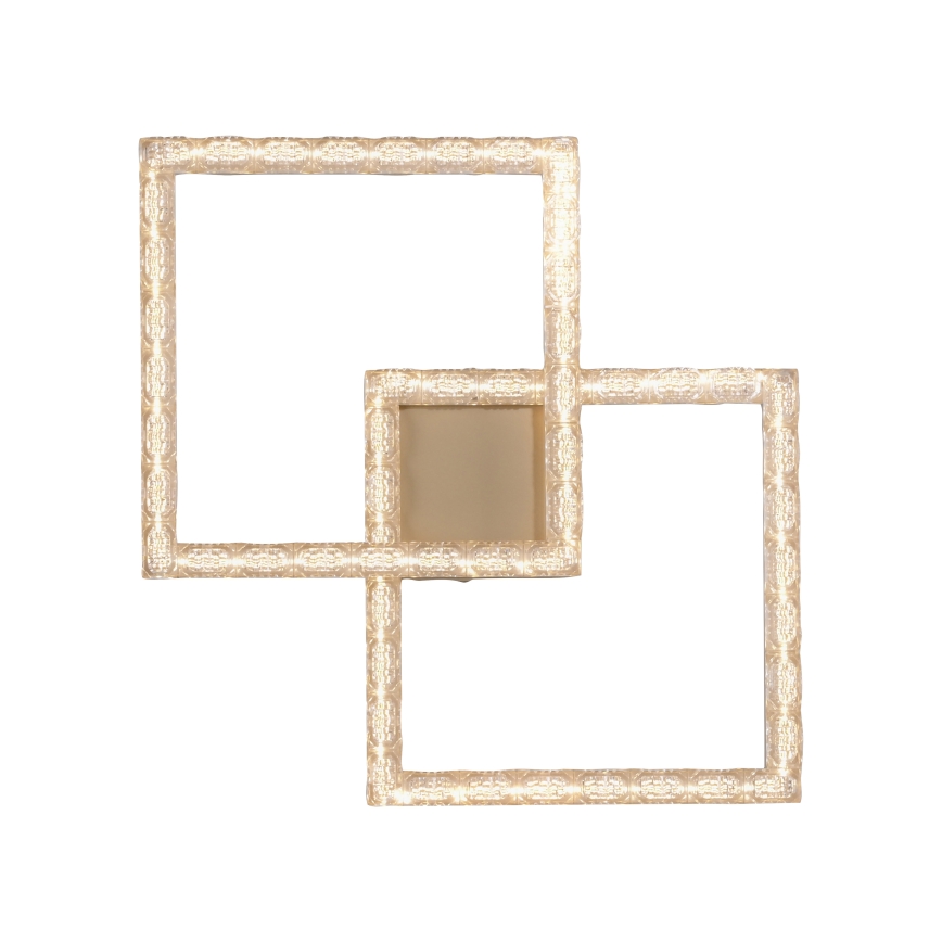 JUST LIGHT. 14732-60 - LED loftlampe GLITRA LED/17,5W/230V 37,6x37,6 cm guld