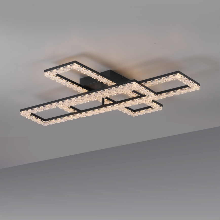 JUST LIGHT. 14733-18 - LED loftlampe GLITRA LED/35W/230V 57x72 cm sort