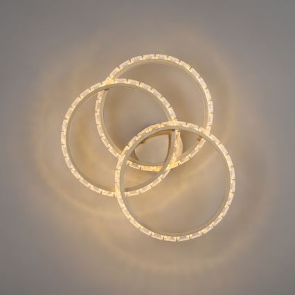 JUST LIGHT. 14734-60 - LED loftlampe GLITRA LED/37W/230V Ø 50 cm guld