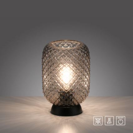 JUST LIGHT. 14906-18 - Bordlampe REISHI 1xE27/40W/230V sort