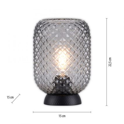 JUST LIGHT. 14906-18 - Bordlampe REISHI 1xE27/40W/230V sort
