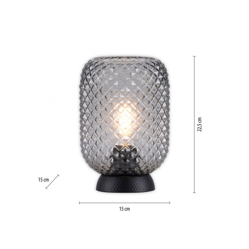 JUST LIGHT. 14906-18 - Bordlampe REISHI 1xE27/40W/230V sort