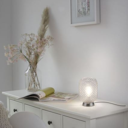 JUST LIGHT. 14906-55 - Bordlampe REISHI 1xE27/40W/230V mat krom