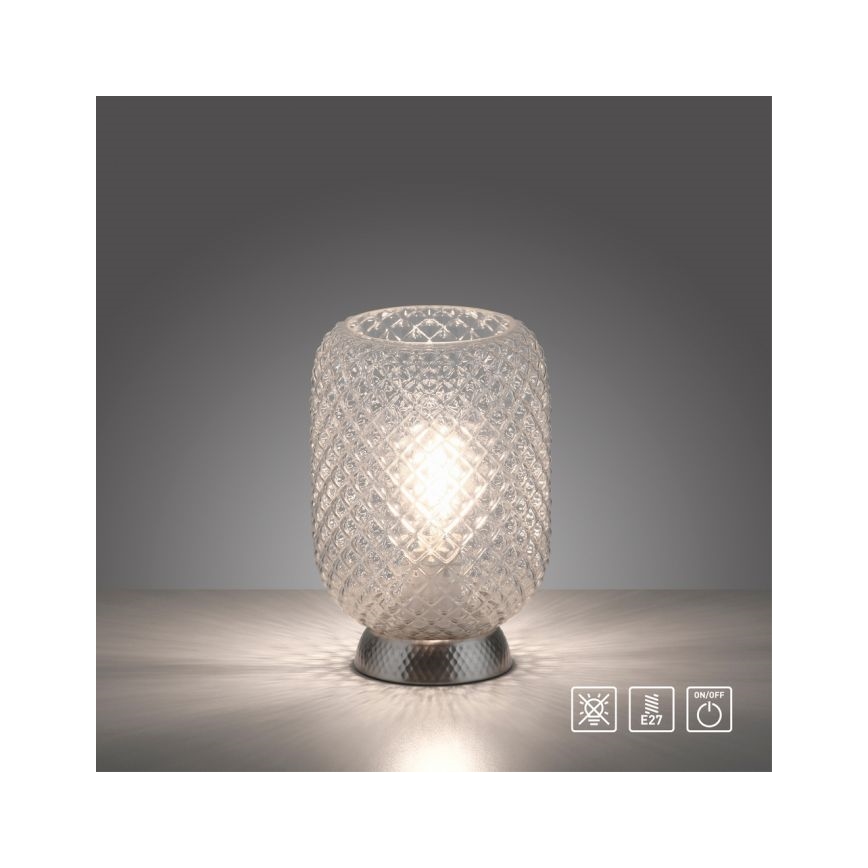 JUST LIGHT. 14906-55 - Bordlampe REISHI 1xE27/40W/230V mat krom