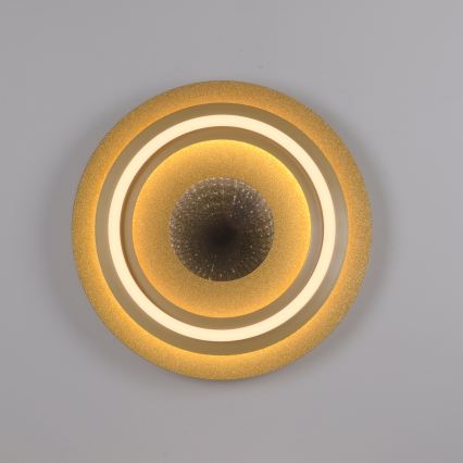 JUST LIGHT. 15089-60 - LED loftlampe CICHIO LED/36W/230V Ø 40 cm guld