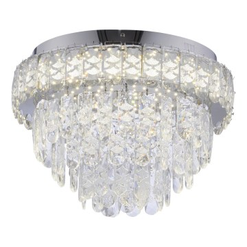 JUST LIGHT. 15092-17 - LED loftlampe KULUNKA LED/33W/230V Ø 38 cm blank krom