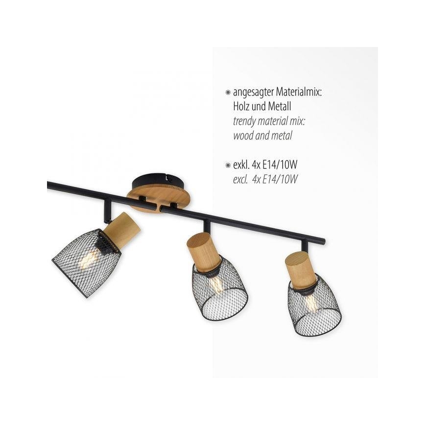 JUST LIGHT. 15194-79 - Spotlampe TAMIS 4xE14/10W/230V