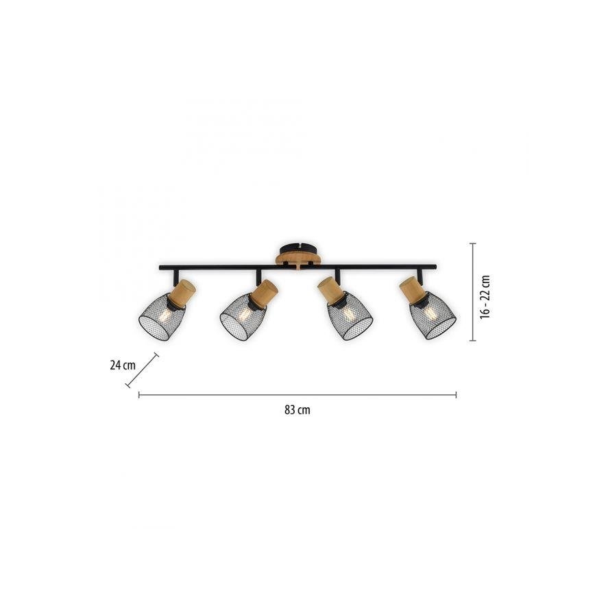 JUST LIGHT. 15194-79 - Spotlampe TAMIS 4xE14/10W/230V