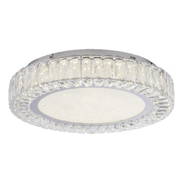 JUST LIGHT. 15222-17 - LED loftlampe KULUNKA LED/46W/230V Ø 50 cm blank krom