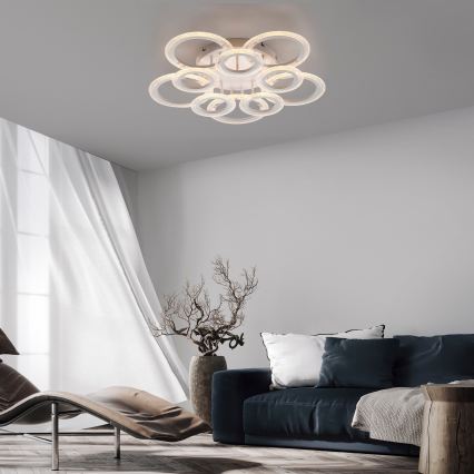 JUST LIGHT. 15268-16 - LED-loftlampe CRYSTALLO LED/48,5W/230V Ø 68,6 cm hvid