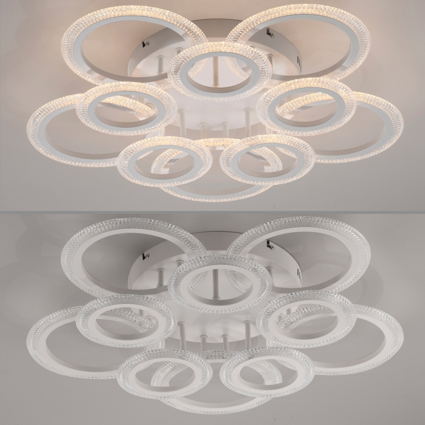 JUST LIGHT. 15268-16 - LED-loftlampe CRYSTALLO LED/48,5W/230V Ø 68,6 cm hvid