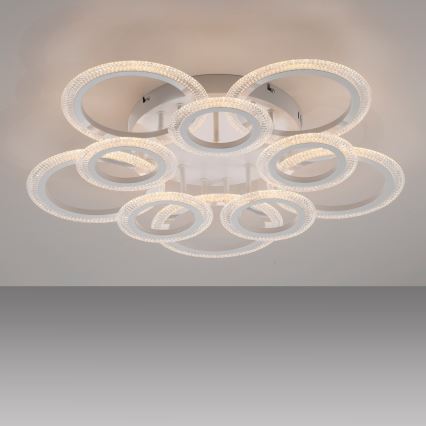JUST LIGHT. 15268-16 - LED-loftlampe CRYSTALLO LED/48,5W/230V Ø 68,6 cm hvid