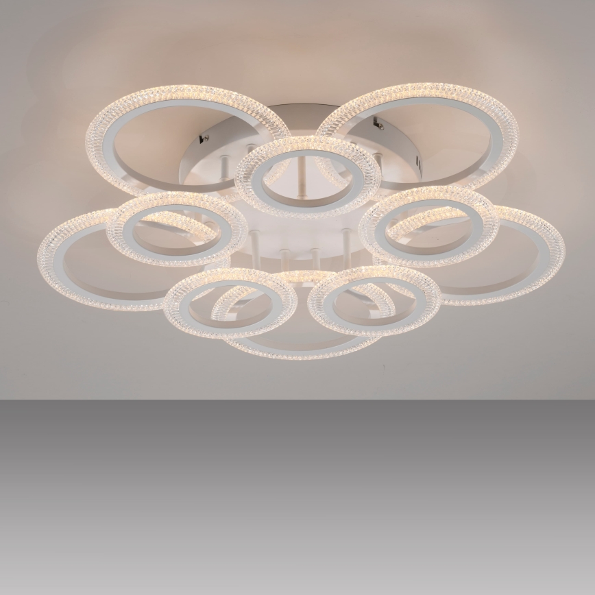 JUST LIGHT. 15268-16 - LED-loftlampe CRYSTALLO LED/48,5W/230V Ø 68,6 cm hvid