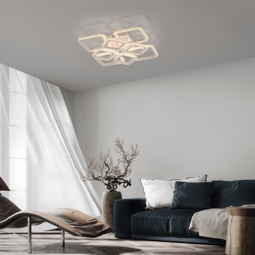 JUST LIGHT. 15269-16 - LED loftlampe CRYSTALLO LED/43,5W/230V 49x49 cm hvid