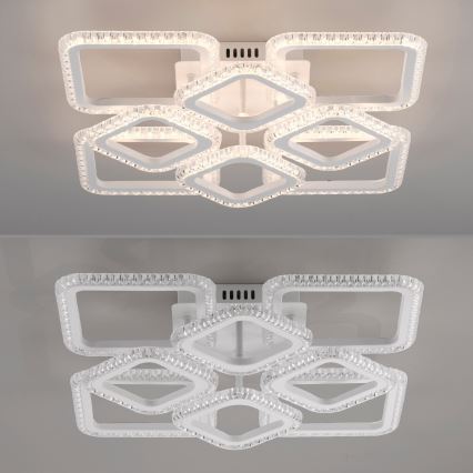 JUST LIGHT. 15269-16 - LED loftlampe CRYSTALLO LED/43,5W/230V 49x49 cm hvid