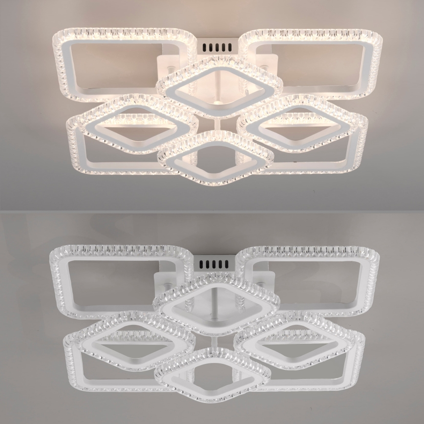 JUST LIGHT. 15269-16 - LED loftlampe CRYSTALLO LED/43,5W/230V 49x49 cm hvid