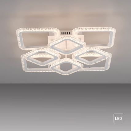 JUST LIGHT. 15269-16 - LED loftlampe CRYSTALLO LED/43,5W/230V 49x49 cm hvid