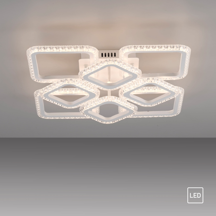 JUST LIGHT. 15269-16 - LED loftlampe CRYSTALLO LED/43,5W/230V 49x49 cm hvid
