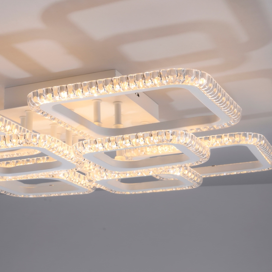 JUST LIGHT. 15269-16 - LED loftlampe CRYSTALLO LED/43,5W/230V 49x49 cm hvid