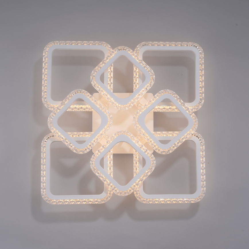 JUST LIGHT. 15269-16 - LED loftlampe CRYSTALLO LED/43,5W/230V 49x49 cm hvid