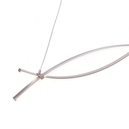 JUST LIGHT. 15382-55 - LED pendel MAJA 2xLED/8,4W/230V mat krom