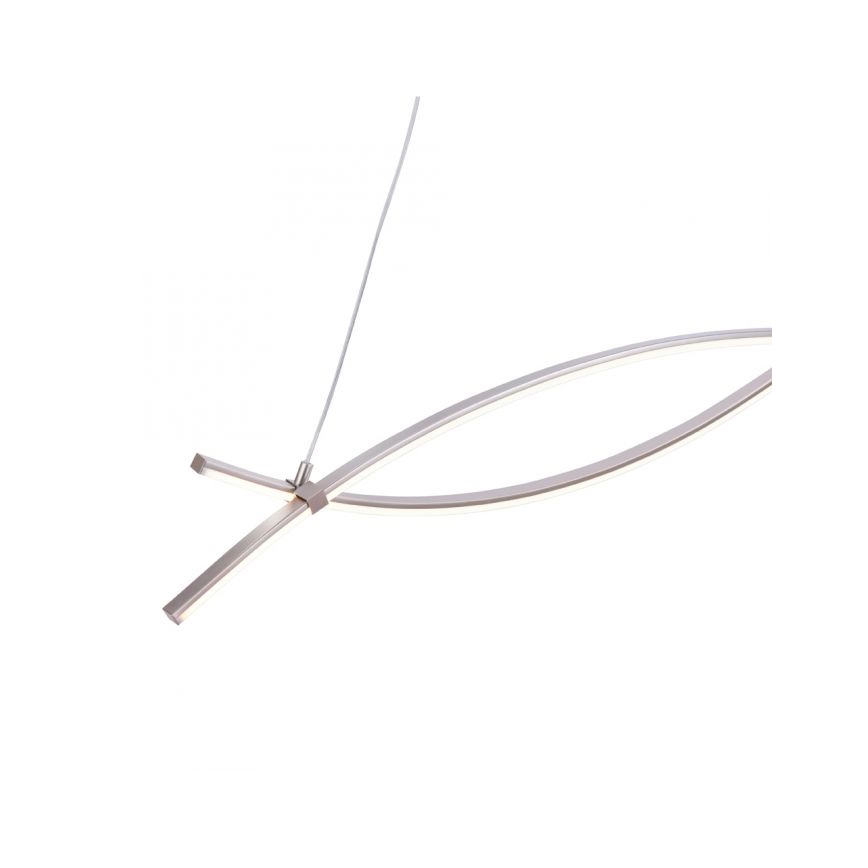 JUST LIGHT. 15382-55 - LED pendel MAJA 2xLED/8,4W/230V mat krom