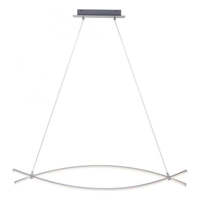 JUST LIGHT. 15382-55 - LED pendel MAJA 2xLED/8,4W/230V mat krom