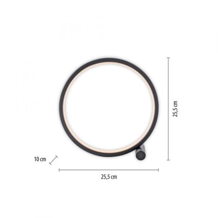 JUST LIGHT. 15395-18 - LED bordlampe MINI RITUS LED/10,5W/230V sort