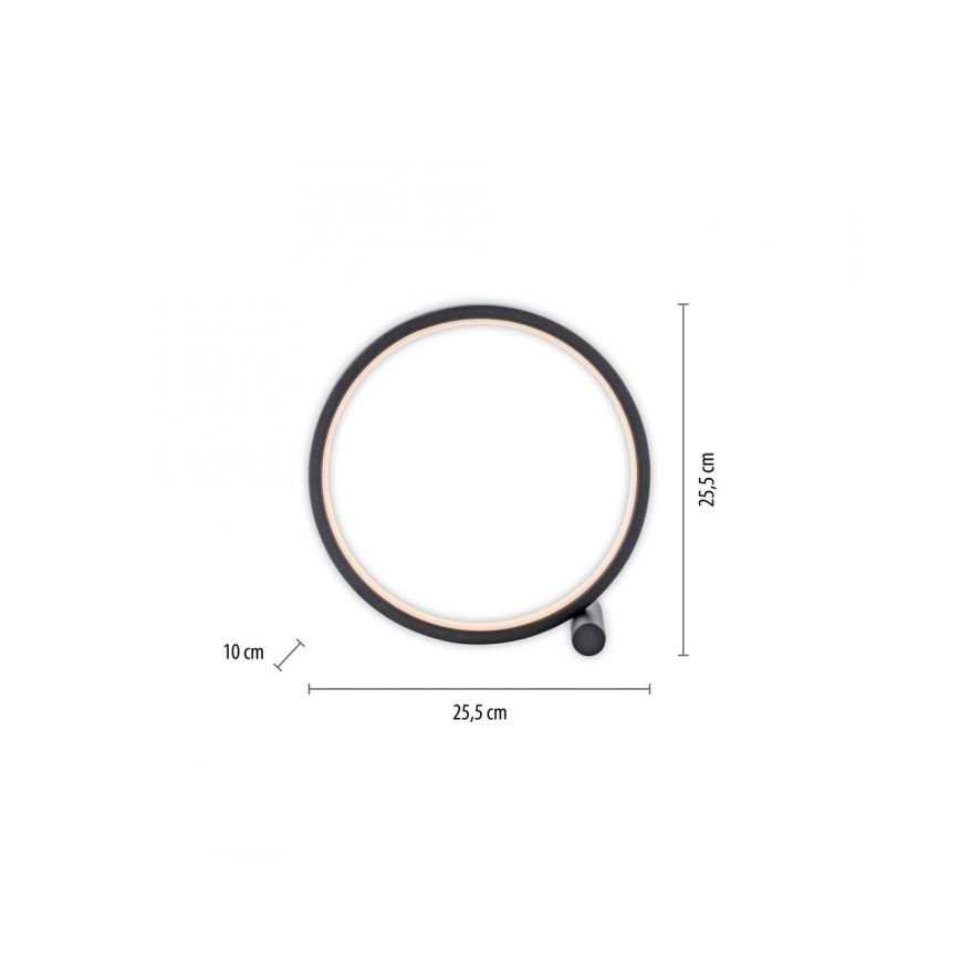 JUST LIGHT. 15395-18 - LED bordlampe MINI RITUS LED/10,5W/230V sort