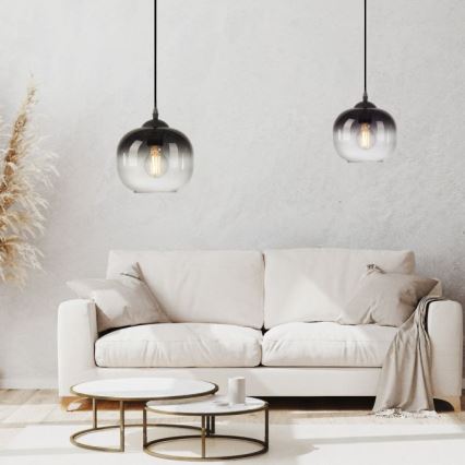 JUST LIGHT. 15420-18 - Pendel ZEA 1xE27/25W/230V sort