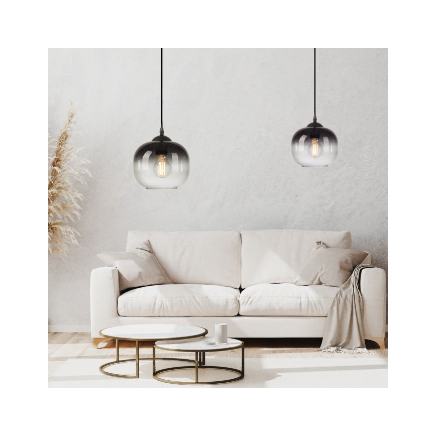 JUST LIGHT. 15420-18 - Pendel ZEA 1xE27/25W/230V sort