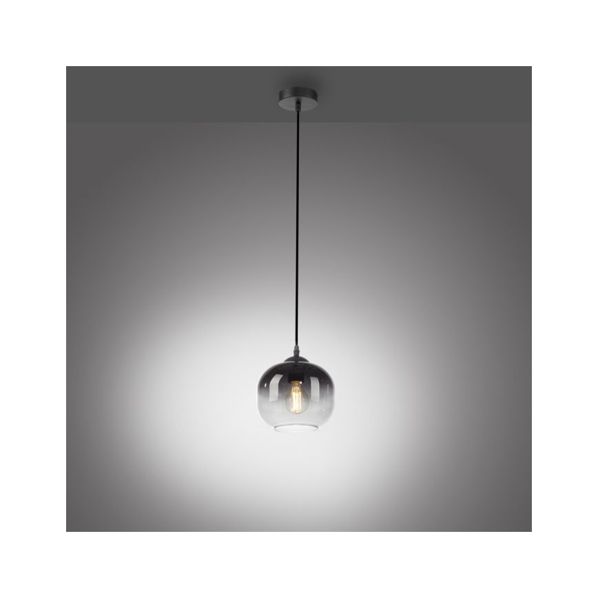 JUST LIGHT. 15420-18 - Pendel ZEA 1xE27/25W/230V sort