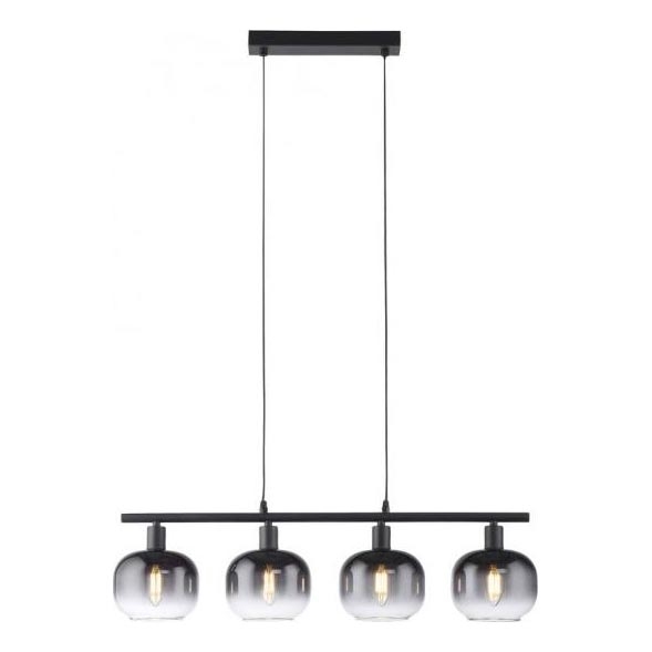 JUST LIGHT. 15421-18 - Pendel ZEA 4xE14/25W/230V sort