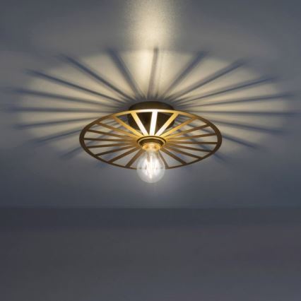 JUST LIGHT. 15635-60 - Loftlampe SPIKE 1xE27/40W/230V diameter 30 cm messing
