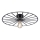 JUST LIGHT. 15636-18 - Loftlampe SPIKE 1xE27/40W/230V diameter 50 cm sort