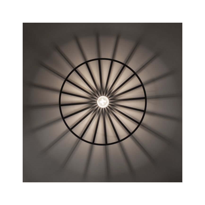 JUST LIGHT. 15636-18 - Loftlampe SPIKE 1xE27/40W/230V diameter 50 cm sort