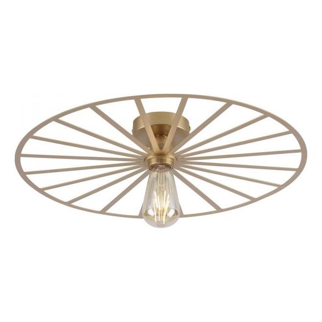JUST LIGHT. 15636-60 - Loftlampe SPIKE 1xE27/40W/230V diameter 50 cm messing