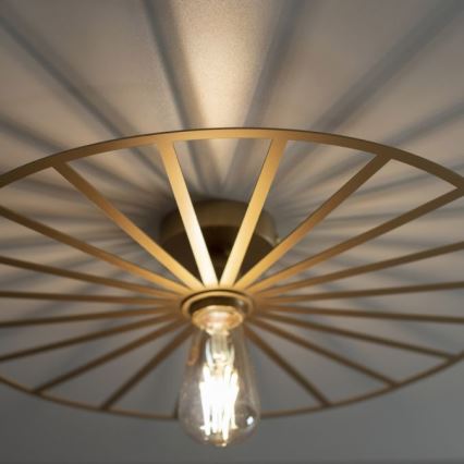 JUST LIGHT. 15636-60 - Loftlampe SPIKE 1xE27/40W/230V diameter 50 cm messing